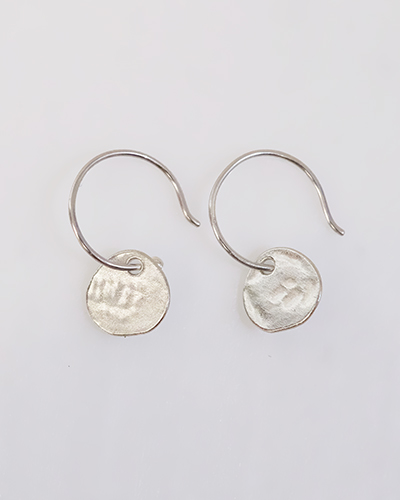 Silver Coin Hoops – Pele Jewelry